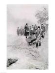 The Burial of Braddock, illustration from 'Colonel Washington'