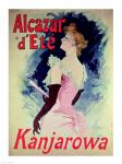 Poster advertising ""Alcazar d'Ete"" starring Kanjarowa