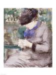 Girl Sitting in the Garden Knitting, 1879