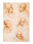 Five Studies of Grotesque Faces