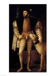 Charles V Holy Roman Emperor and King of Spain with his Dog