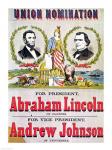 Electoral campaign poster for the Union nomination with Abraham Lincoln