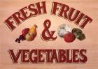 Fruits & Vegetables Sign