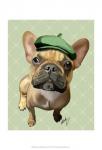 Brown French Bulldog with Green Hat
