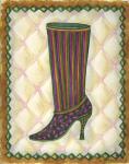 Boots Striped With Paisley