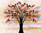 Black Birds on Tree