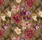 Floral Waltz Textured Scroll Stripe Hazelnut