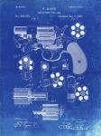 Revolving Fire Arm Patent - Faded Blueprint