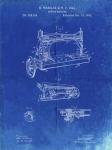 Sewing Machine Patent - Faded Blueprint
