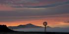 Mountains and Windmill