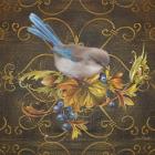 Glorious Bird On Damask IV