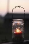 Candle in a Mason Jar