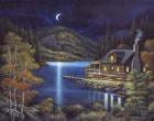 Moonlit Cabin