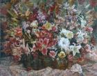 Flowers on Checkered Tablecloth