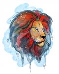 Watercolor Safari- Lion