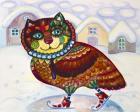 Winter Owl Cat