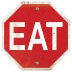 Eat Stop Sign