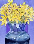 Daffodils In Cobalt