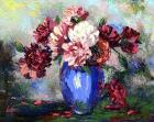 Flowers In A Blue Vase