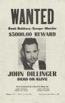 John Dillinger Wanted Poster