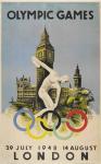 Official Poster for London Olympic Games 1948 Walter Herz