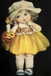 Joyful Halloween Yellow Dress