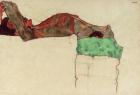 Reclining Male Nude With Green Cloth, 1910