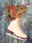 Winter Skate with Floral Spray