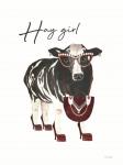 Hay Girl Cow
