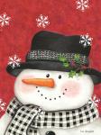 Holly & Black Plaid Snowman