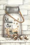 Glass Luminary Bless Our Home