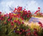 Red Poppies and Wild Flowers
