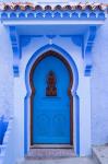 Morocco, Chefchaouen A Traditional Door