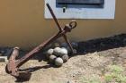 Africa, Mozambique, Maputo. Anchor and cannonballs at the Old Fort.