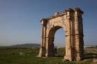 Tunisia, Dougga, Roman-era arch on Route P5