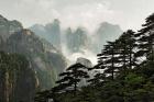 Peaks and Valleys of Grand Canyon in the mist, Mt. Huang Shan, China