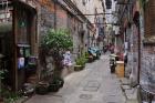 Narrow lanes in traditional residence, Shanghai, China
