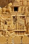 Carvings on Jain Temple, Jaisalmer, India