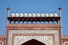Agra, India, Taj Mahal, Decorative Domes on top of the Gateway