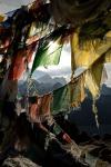 Prayer flags on Summit of Gokyo Ri, Everest region, Mt Everest, Nepal