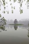 Hanoi Lake, Hanoi, North Vietnam, Pagoda