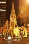 Albert Street Uniting Church at Night, Brisbane, Queensland, Australia