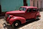 Central America, Cuba, Trinidad Classic American Car In Trinidad