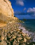 Cliffs at Cupecoy Beach, St Martin, Caribbean