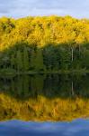 Canada, Quebec, Lake Long Pond Sunset Reflection