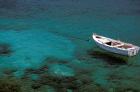 Boat in Harbor, Lakonian Mani, Areolopi, Peloponnese, Greece