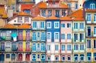 Europe, Portugal, Porto Colorful Building Facades Next To Douro River