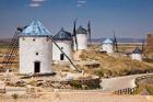 Spain, Castile-La Mancha, Toledo, Consuegra La Mancha windmills