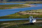 Spain, San Vicente de la Barquera, River Estuary