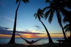 Hammock and sunset, Plantation Island Resort, Malolo Lailai Island, Mamanuca Islands, Fiji